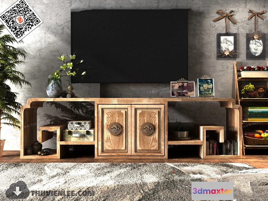 1164084 - FURNITURE - TV SHELF 3D MODELS - 138