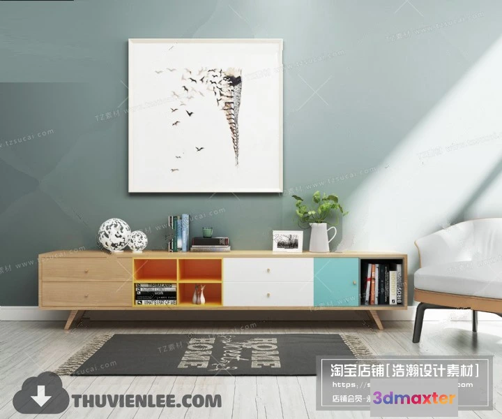 1164090 - FURNITURE - TV SHELF 3D MODELS - 141