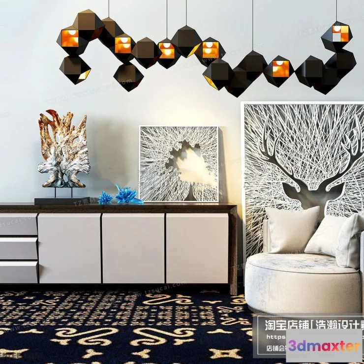 1164102 - FURNITURE - TV SHELF 3D MODELS - 147