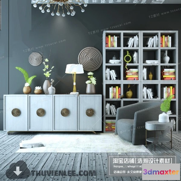 1164110 - FURNITURE - TV SHELF 3D MODELS - 151