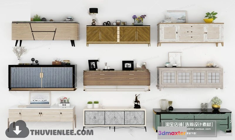 1164112 - FURNITURE - TV SHELF 3D MODELS - 152