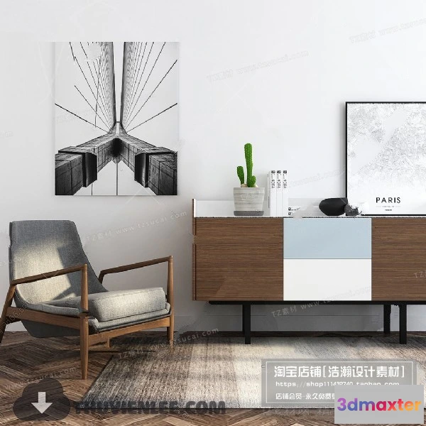 1164118 - FURNITURE - TV SHELF 3D MODELS - 155