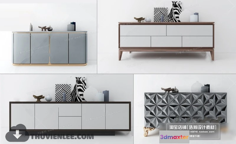 1164120 - FURNITURE - TV SHELF 3D MODELS - 156