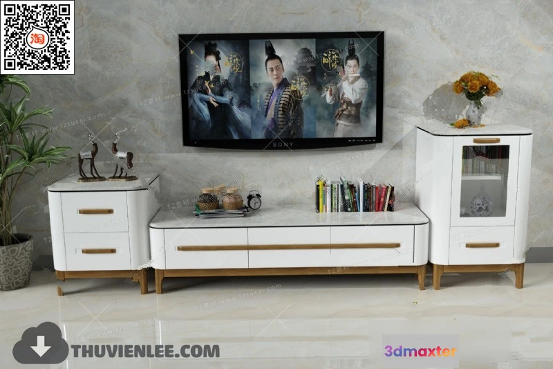 1164126 - FURNITURE - TV SHELF 3D MODELS - 159