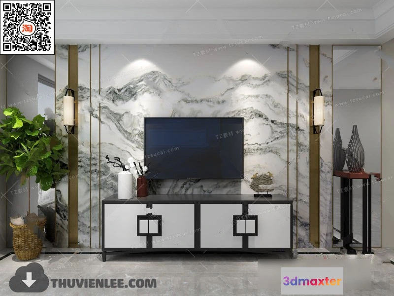 1164128 - FURNITURE - TV SHELF 3D MODELS - 160