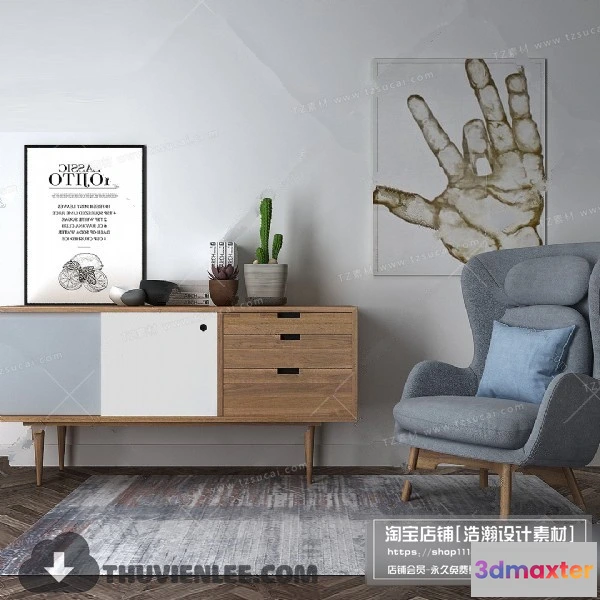 1164130 - FURNITURE - TV SHELF 3D MODELS - 161