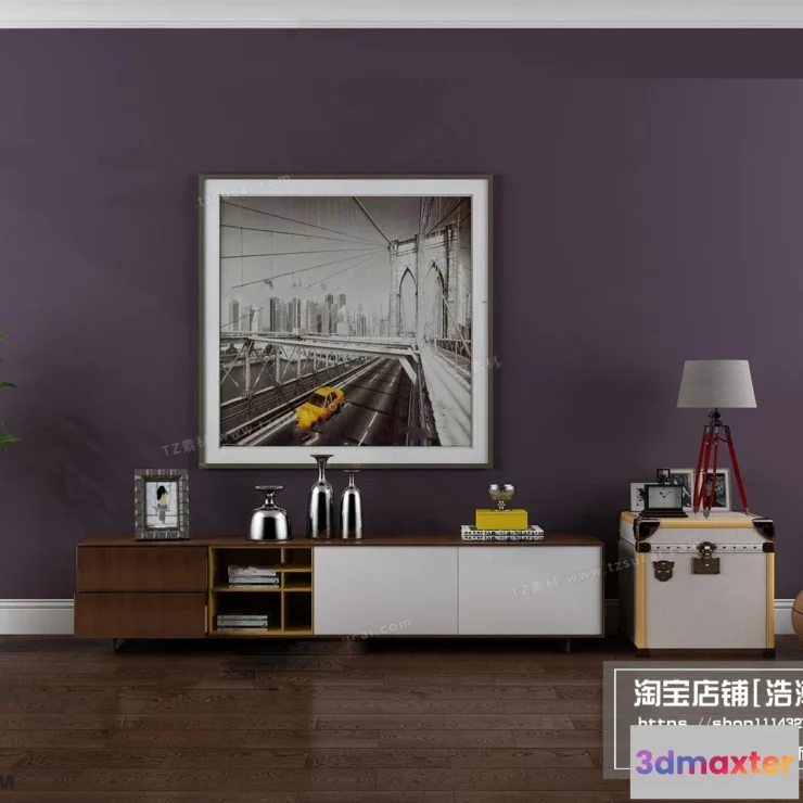 1164138 - FURNITURE - TV SHELF 3D MODELS - 165