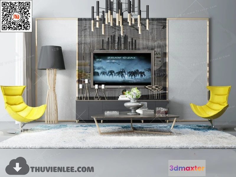 1164144 - FURNITURE - TV SHELF 3D MODELS - 168