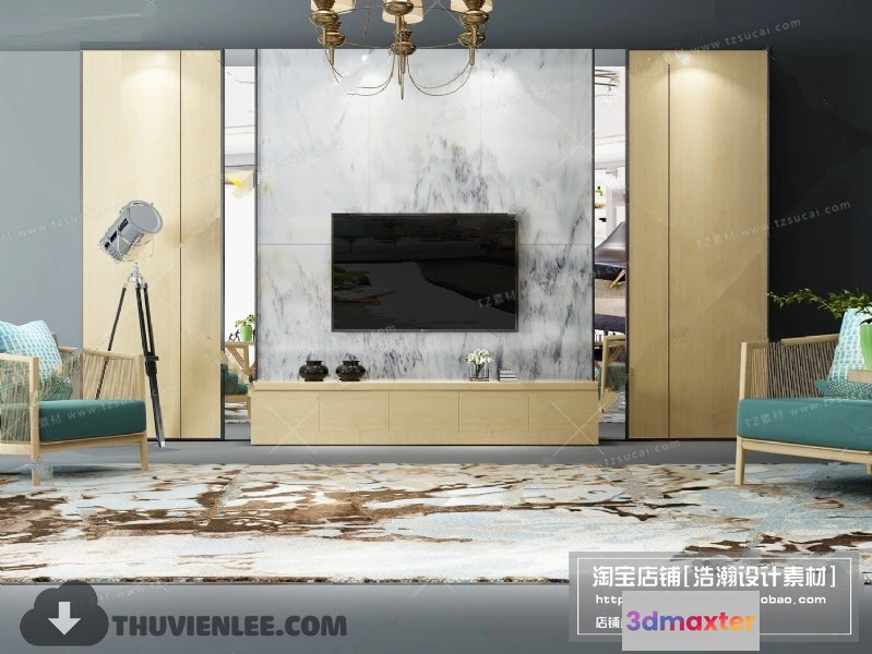 1164146 - FURNITURE - TV SHELF 3D MODELS - 169