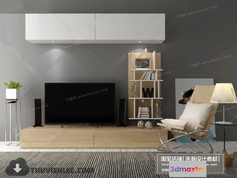 1164148 - FURNITURE - TV SHELF 3D MODELS - 170