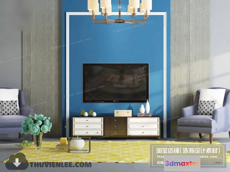 1164154 - FURNITURE - TV SHELF 3D MODELS - 173