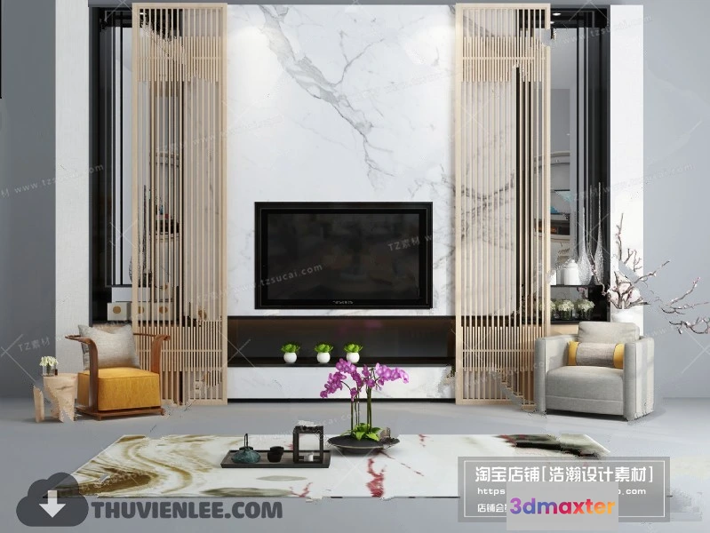 1164158 - FURNITURE - TV SHELF 3D MODELS - 175