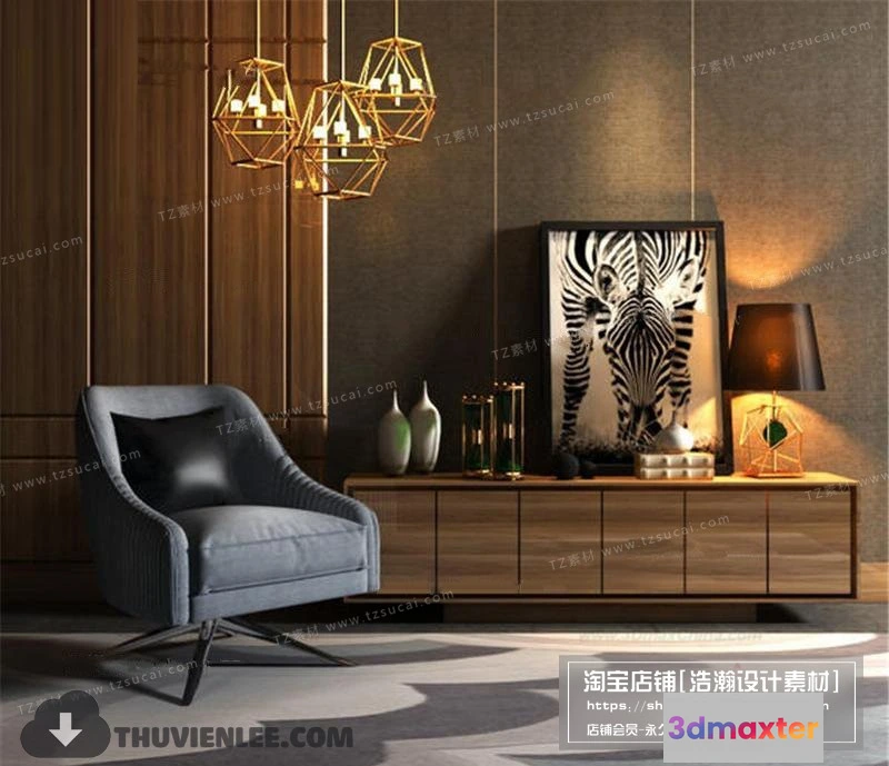 1164160 - FURNITURE - TV SHELF 3D MODELS - 176