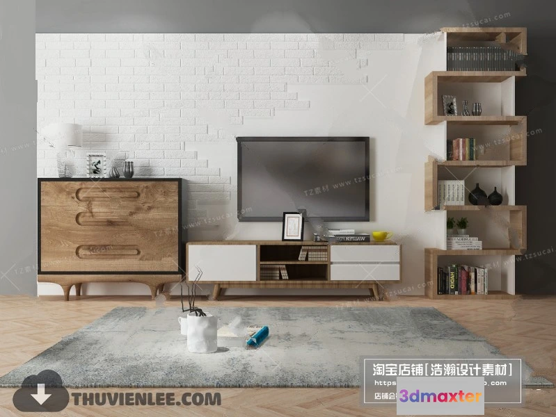1164162 - FURNITURE - TV SHELF 3D MODELS - 177