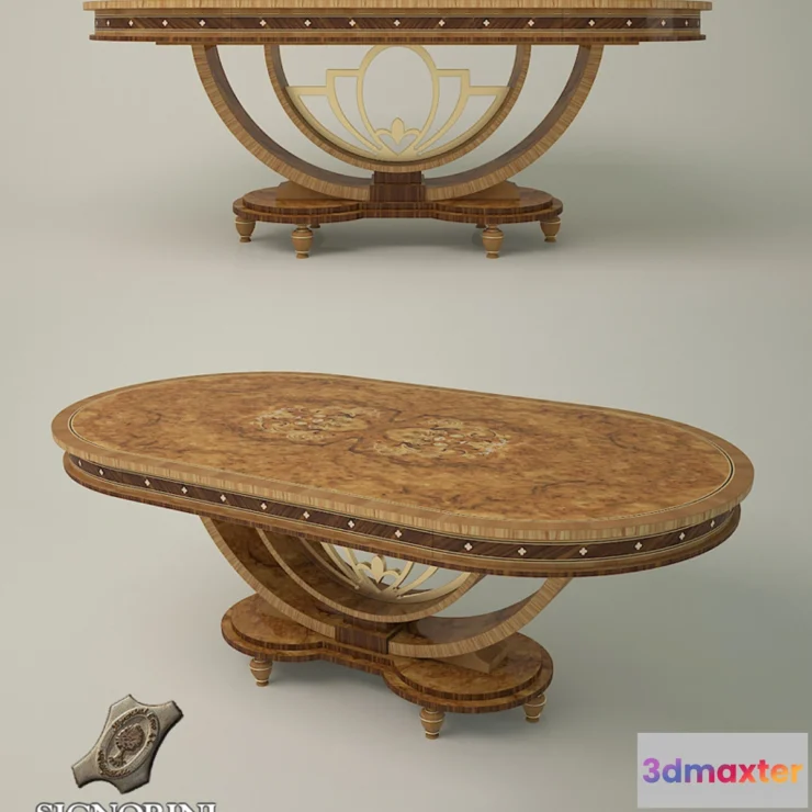 1267179 - Oval sliding table Signorini & Coco_Ambra 3D Max