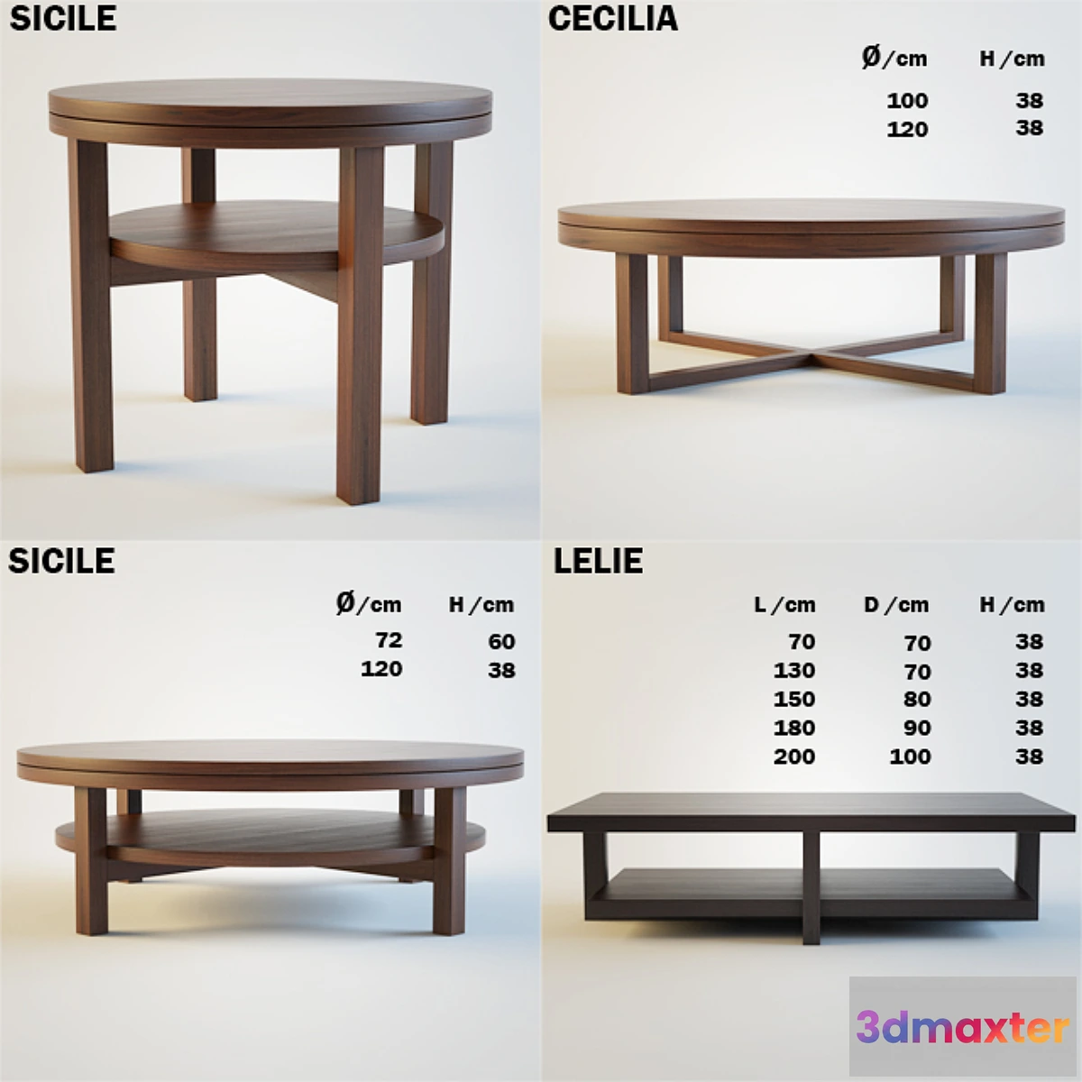 1268258 - XVL _ Coffee tables 3D Max