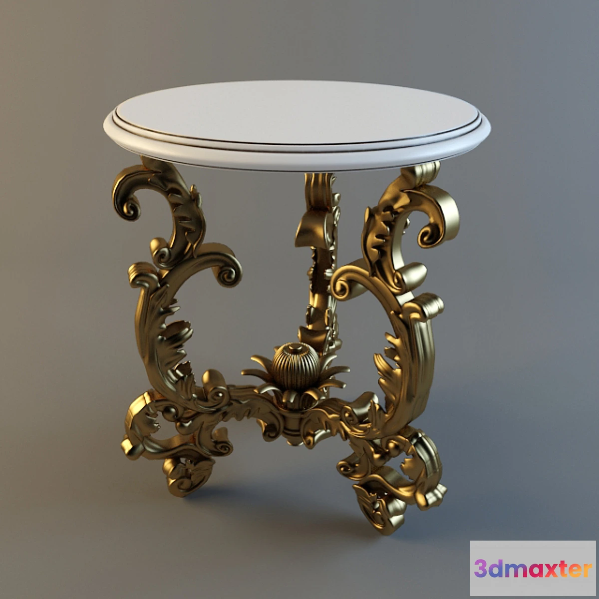 1272996 - table-stand round 3D Max