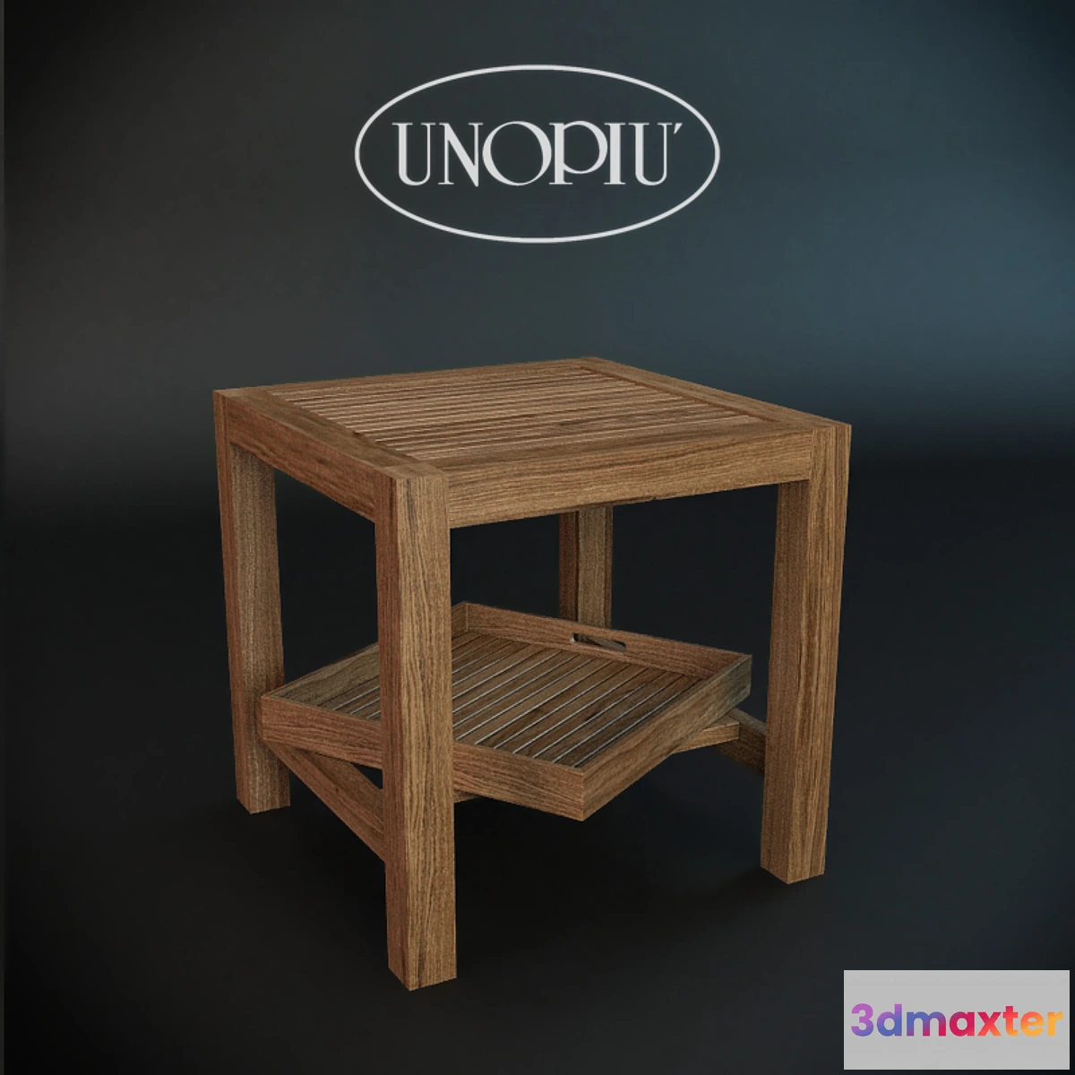 1273398 - Teak square coffee table Unopiu. Morris 3D Max