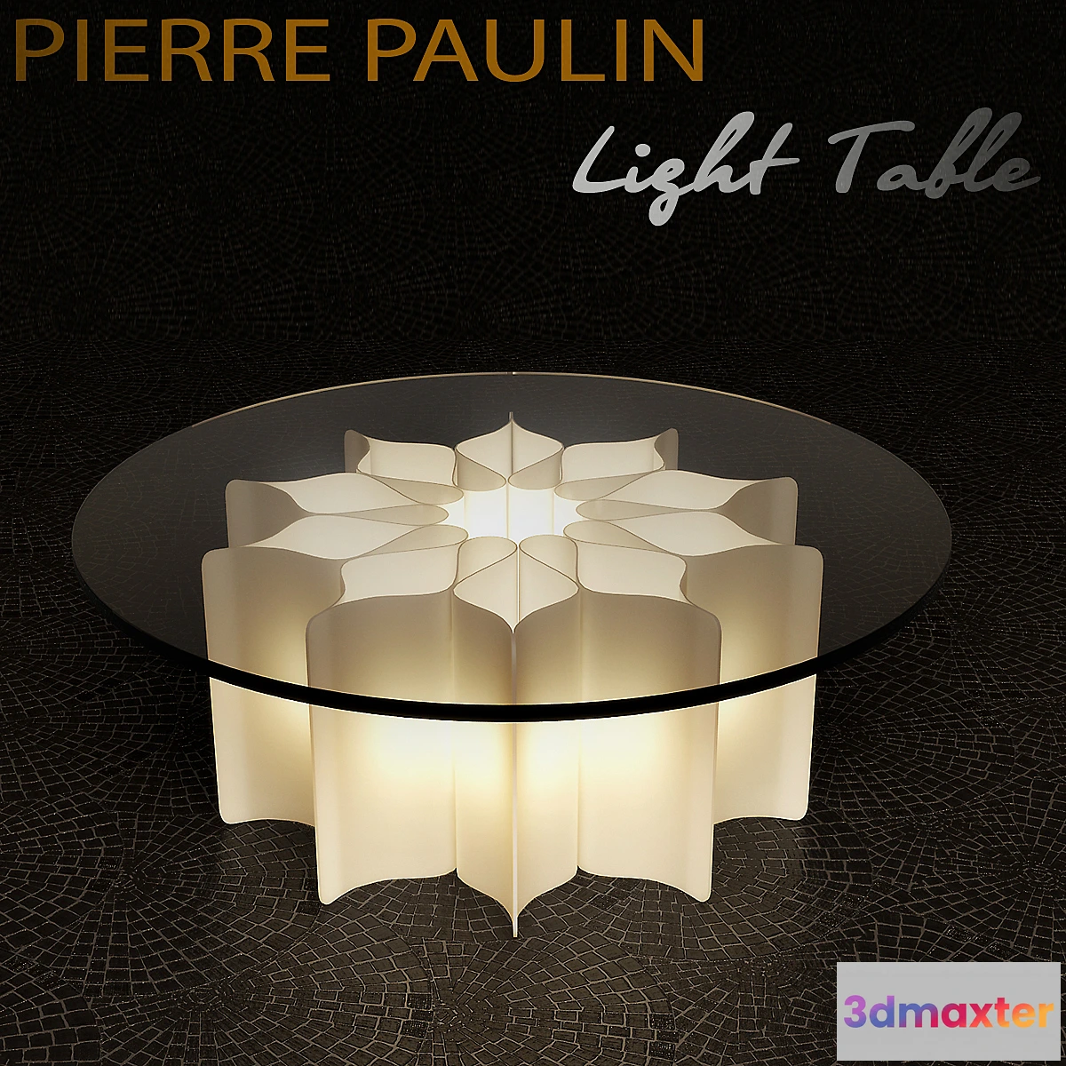 1273872 - ELYSEE LIGHT TABLE BY PIERRE PAULIN 3D Max