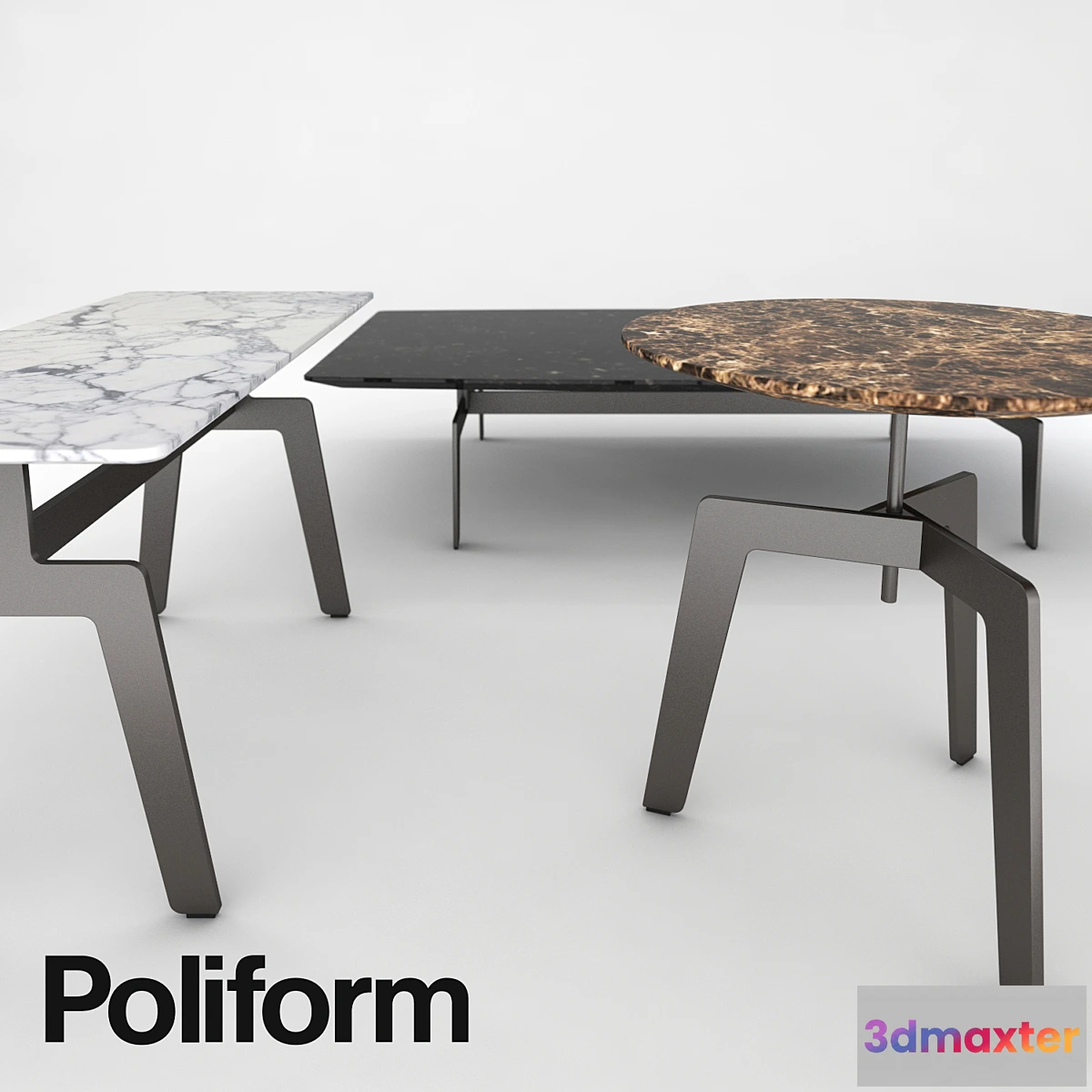1275710 - Poliform Tribeca coffee table 3D Max
