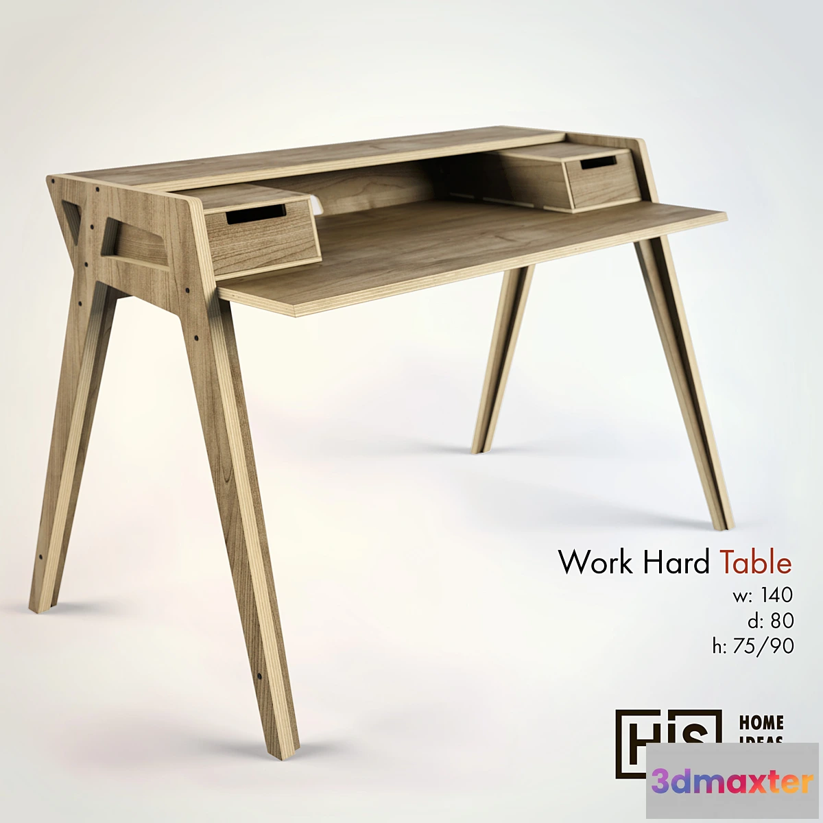 1277766 - HIS - Work Hard Table 3D Max