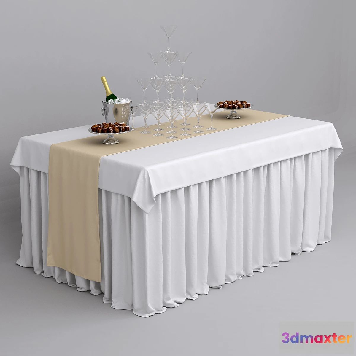 1282330 - Buffet table - No.2 3D Max