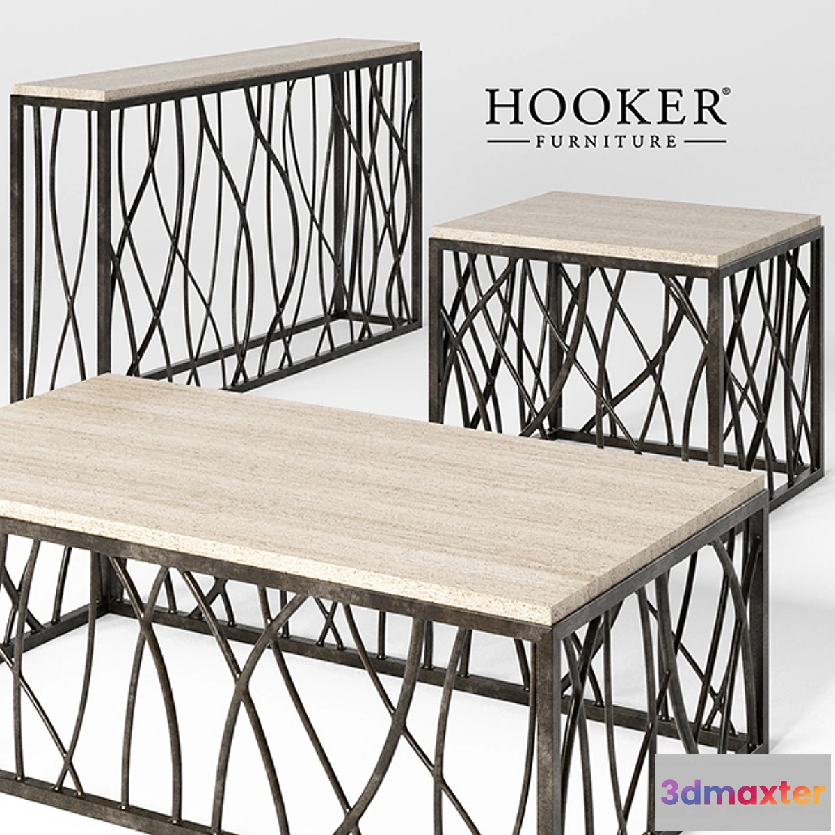 1283298 - Console Table Cocktail Table End Table - No.2 3D Max