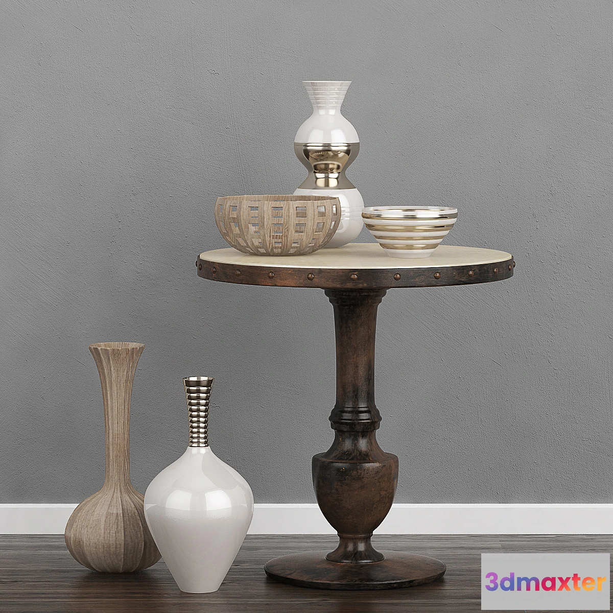 1285556 - Table with decor 3D Max