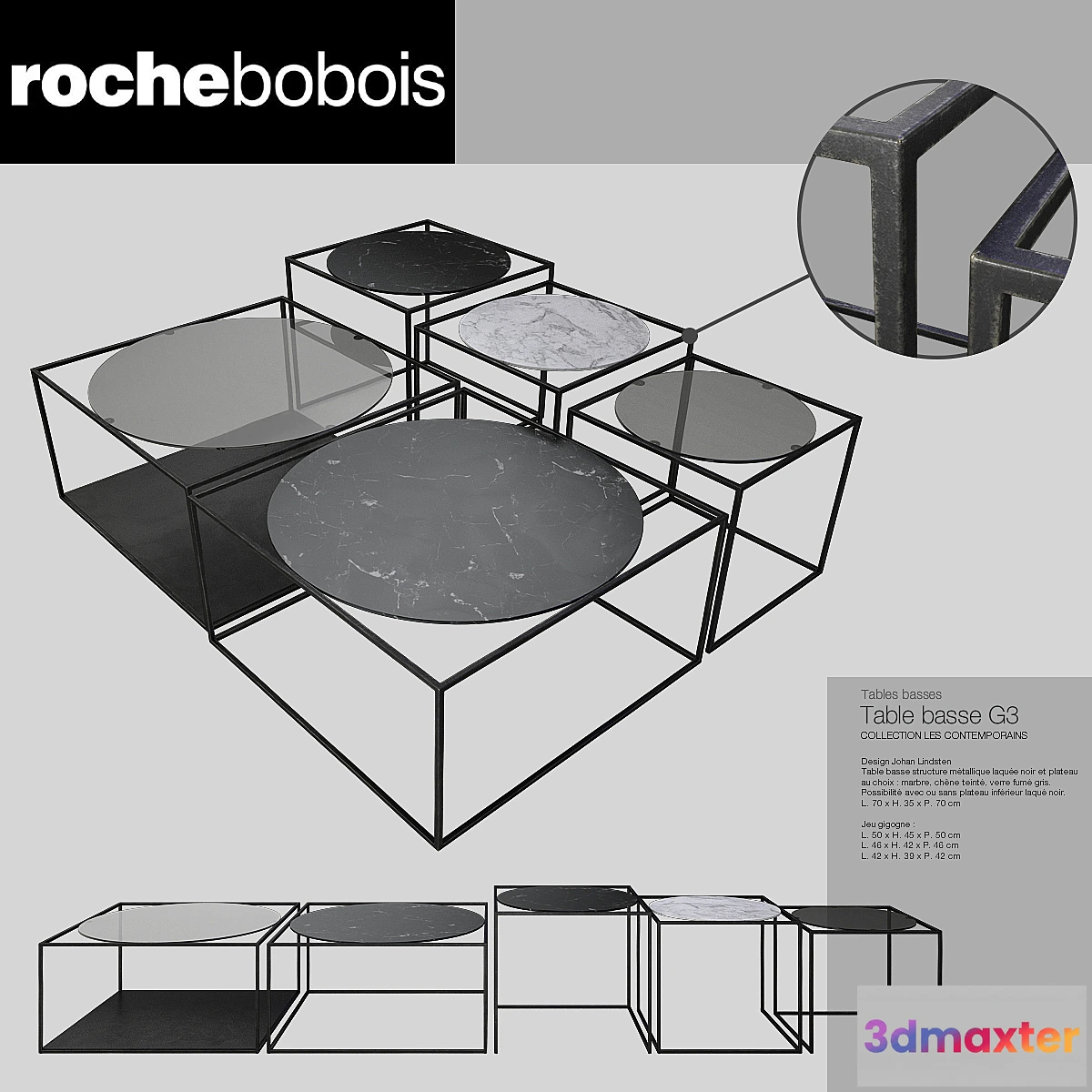 1285576 - Roche-bobois tables 3D Max