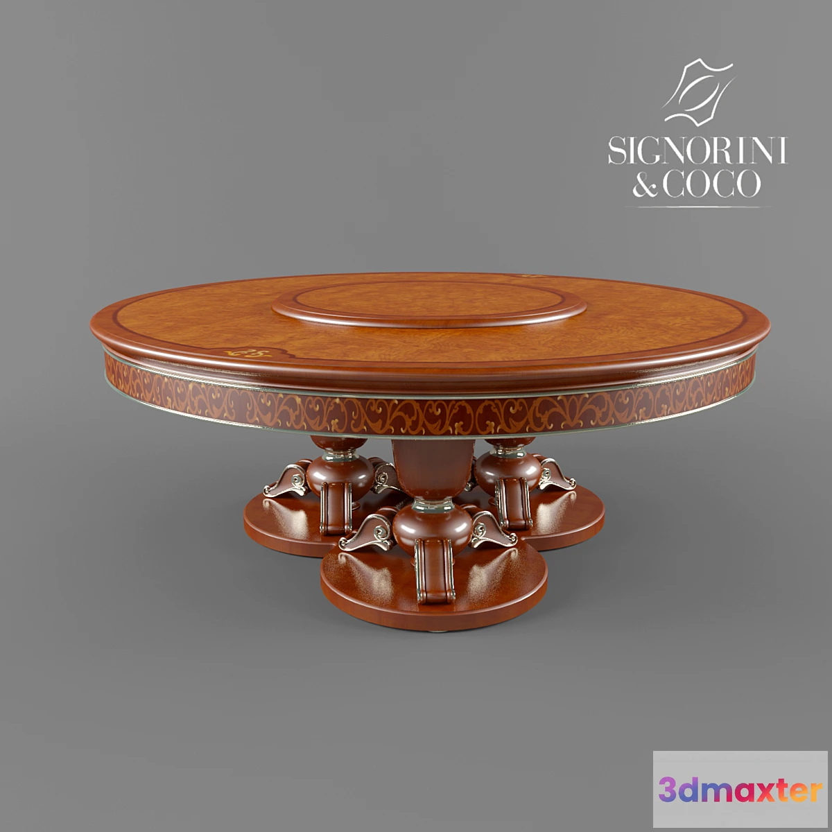 1285660 - Round dining table Signorini & Coco Bellagio 3D Max