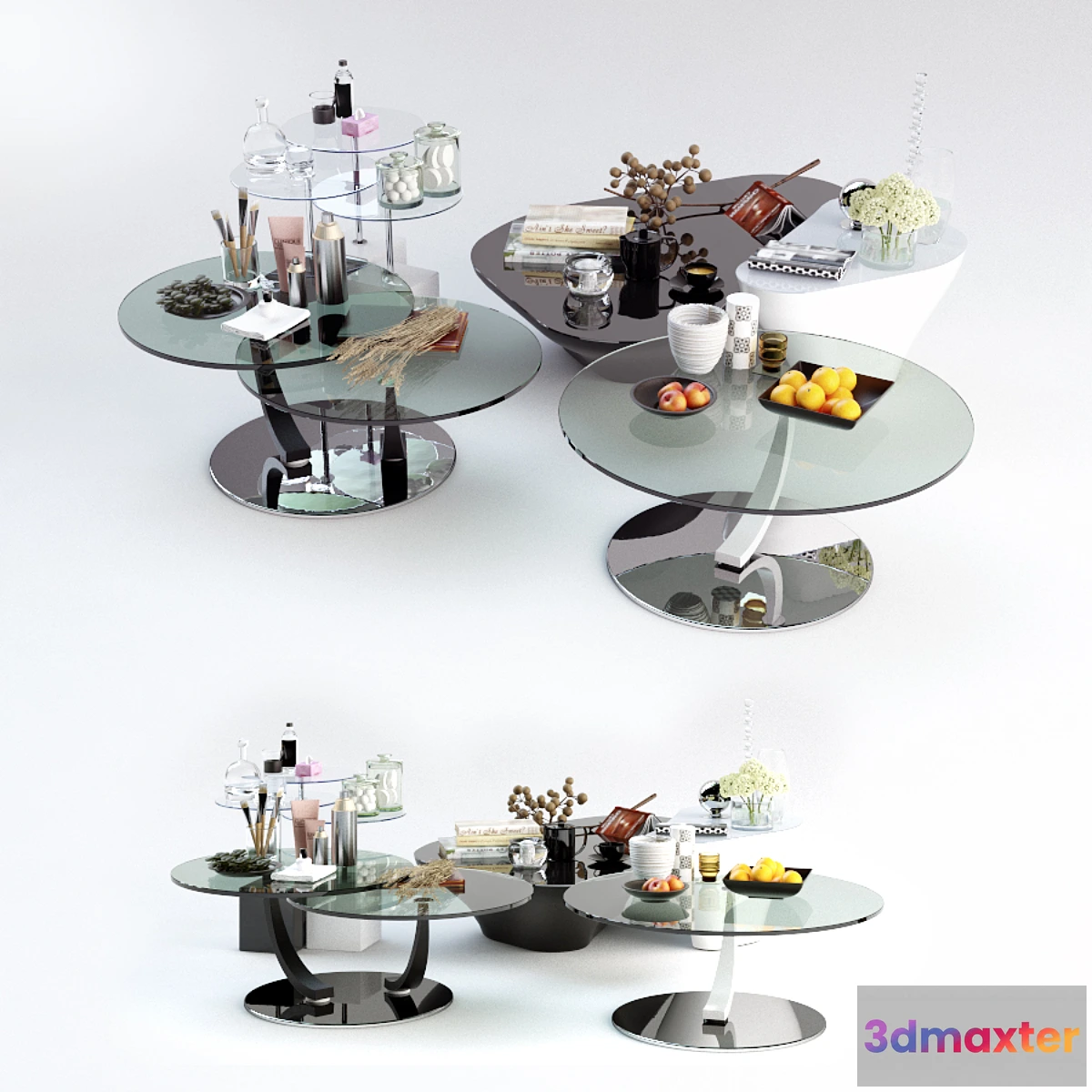 1286242 - Set coffee tables Sattelan Italia 5 3D Max