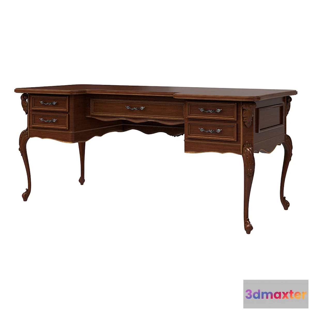 1289612 - Cavio writing desk BN-8844 3D Max