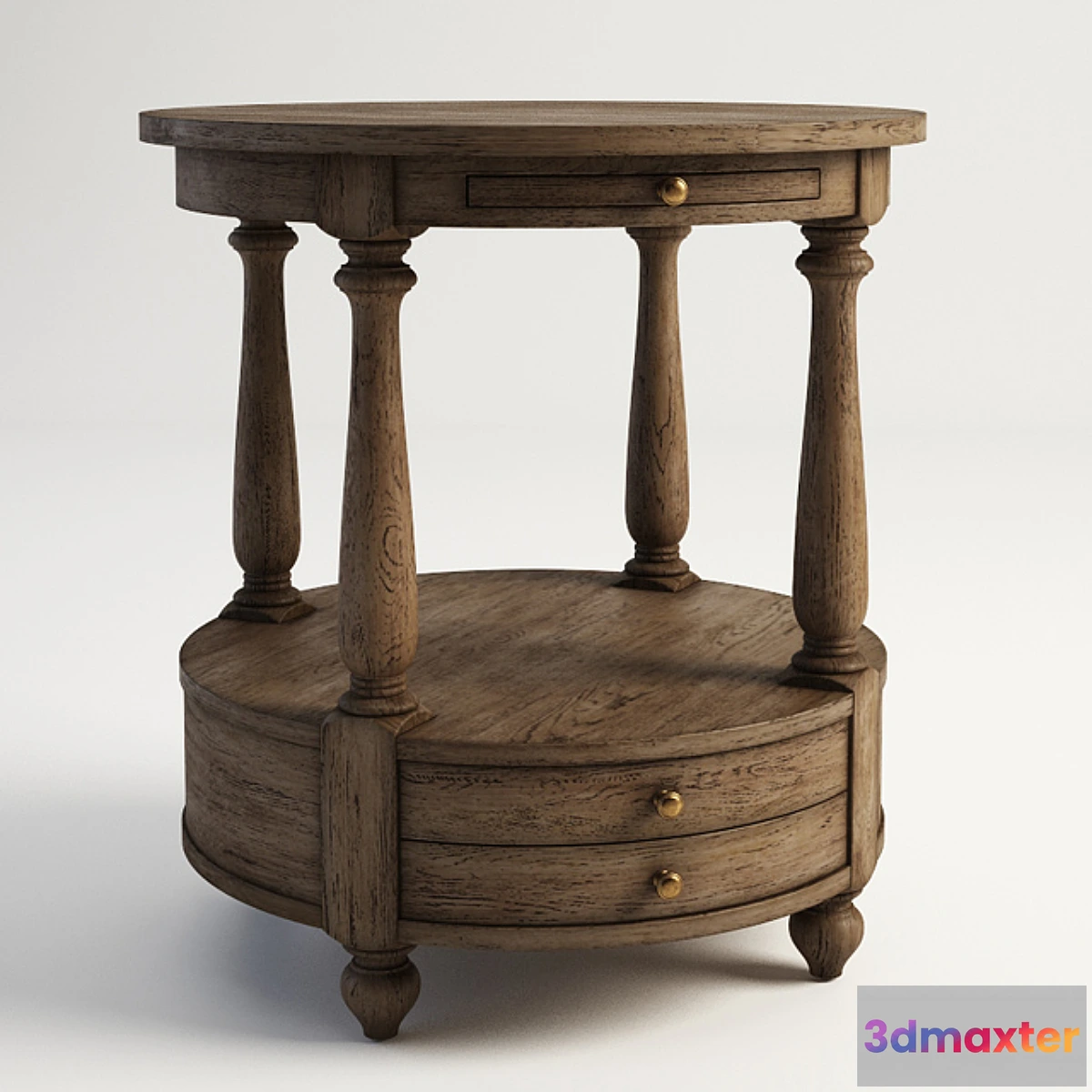 1289712 - GRAMERCY HOME - STANLEY SIDE TABLE 522.011-2N7 3D Max