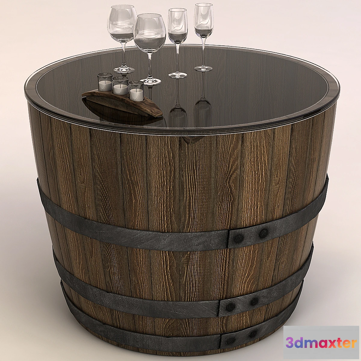 1290269 - Coffee Table Barrel 3D Max