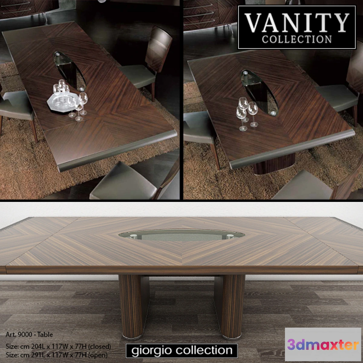1290281 - GIORGIO COLLECTION Vanity - Art. 9000 - Table 3D Max