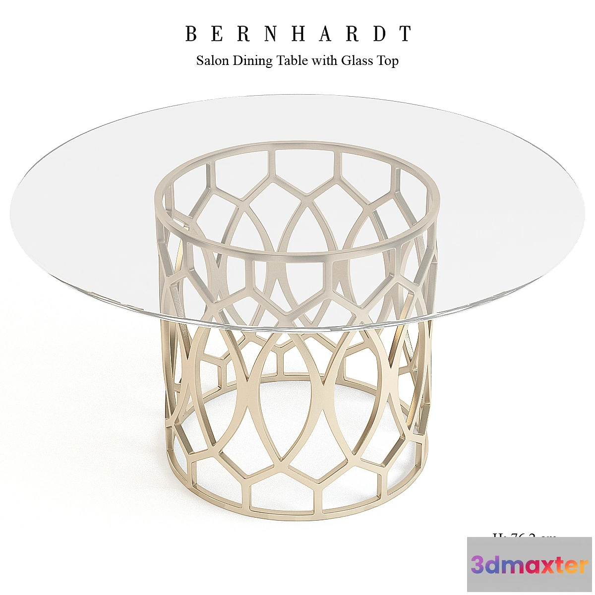1291697 - Bernhardt Furniture Salon Dining Table 3D Max