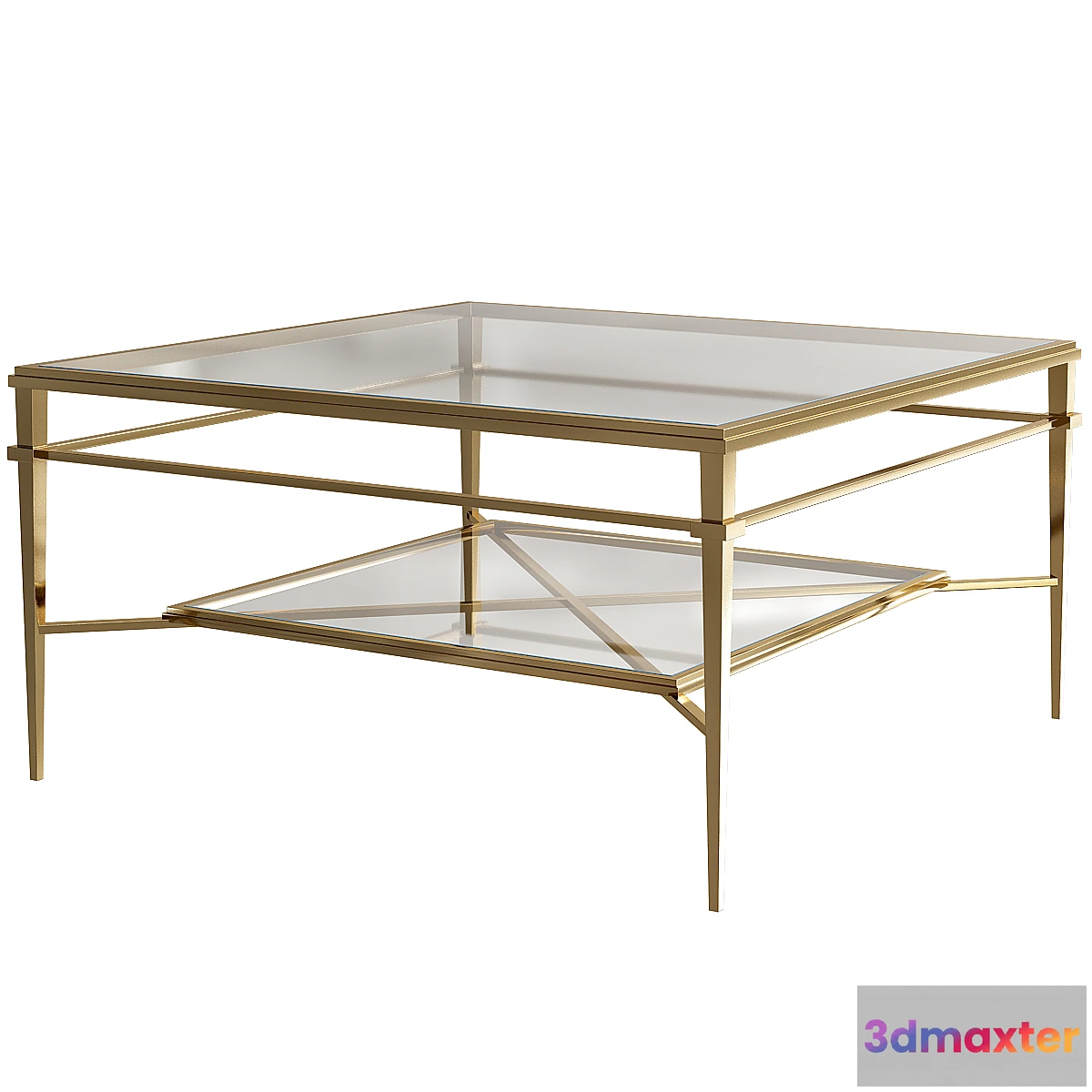 1293804 - New Cocktail Table Antique Patina Finish 3D Max