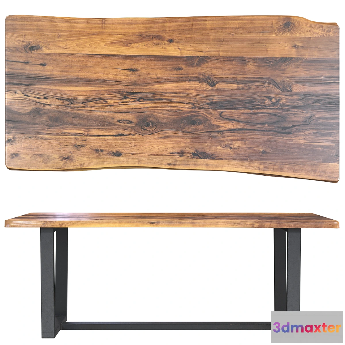 1294874 - Wooden table slab 3D Max