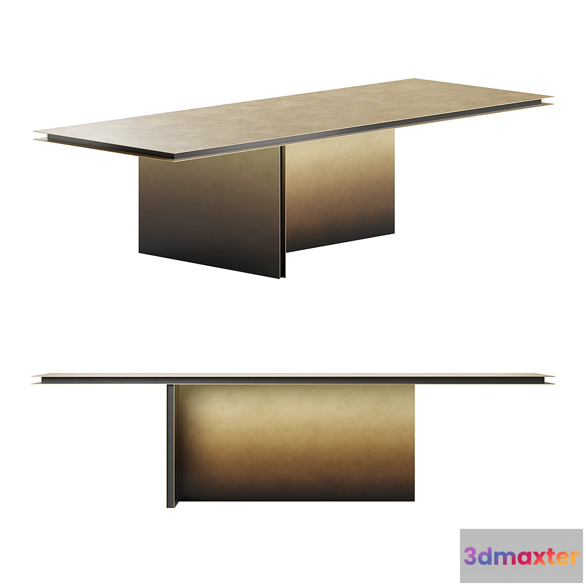 1295210 - Folio dining table by De Castelli 3D Max