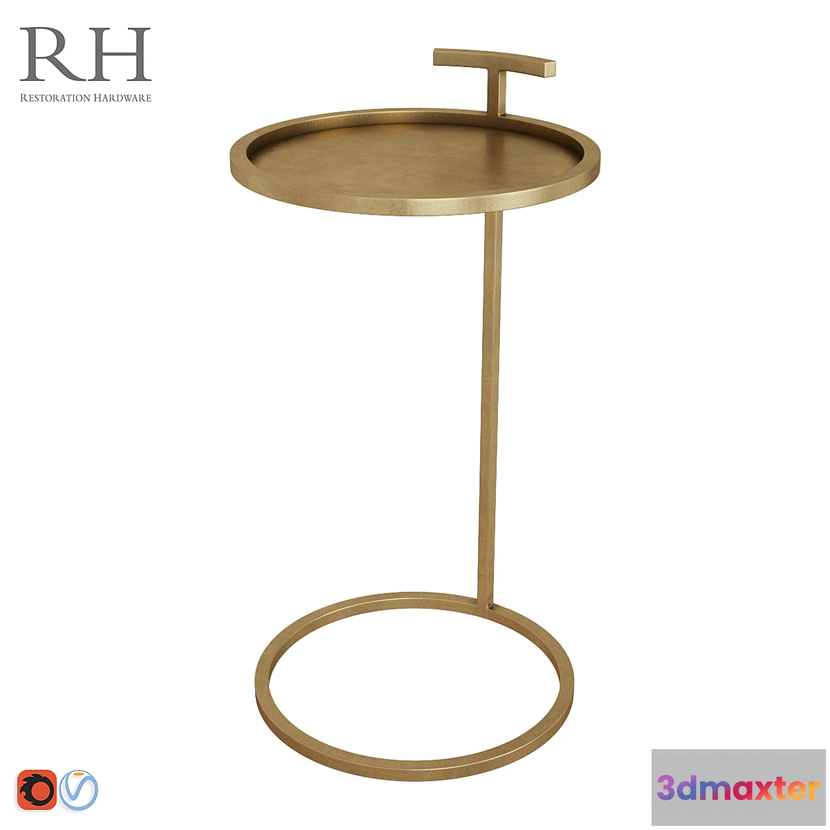 1299861 - RH 1930S MARTINI SIDE TABLE 3D Max