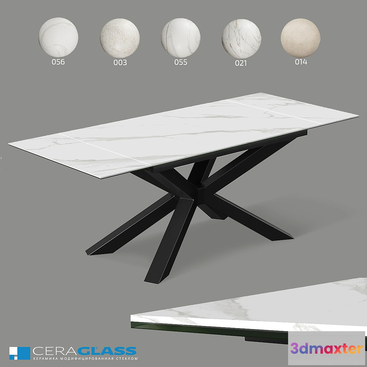 1302267 - Dining table CERAGLASS CGP-000_J 3D Max