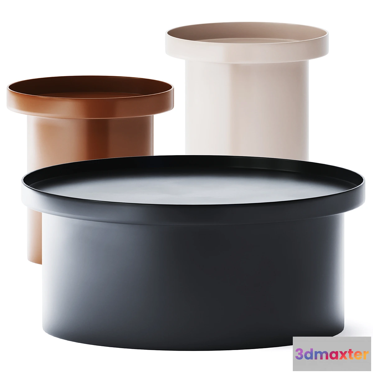 1302754 - Metal Round Coffee Tables Caliz by Morada 3D Max