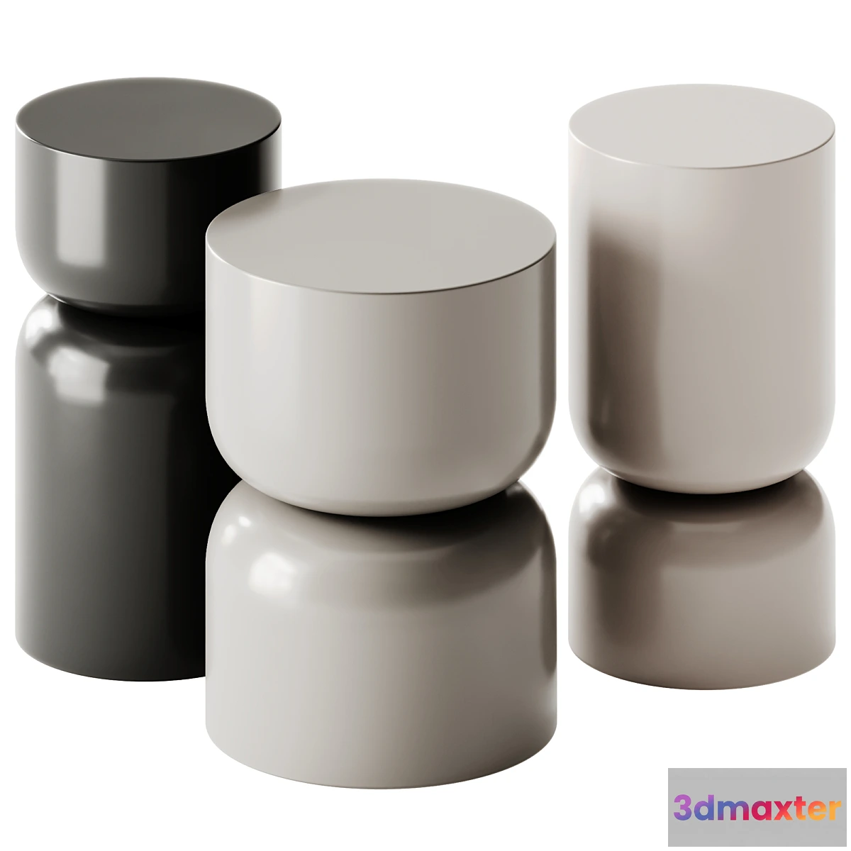 1303242 - Nordal Amina and Matka Side Tables by Westwing Collection 3D Max