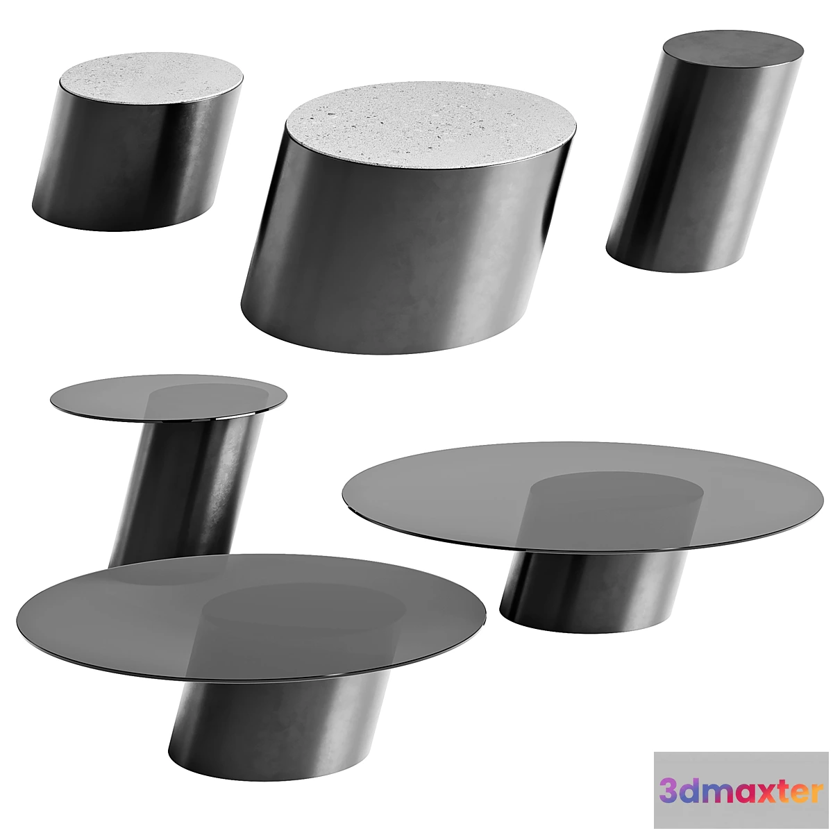 1303599 - Bonaldo coffee tables Pisa - No.2 3D Max