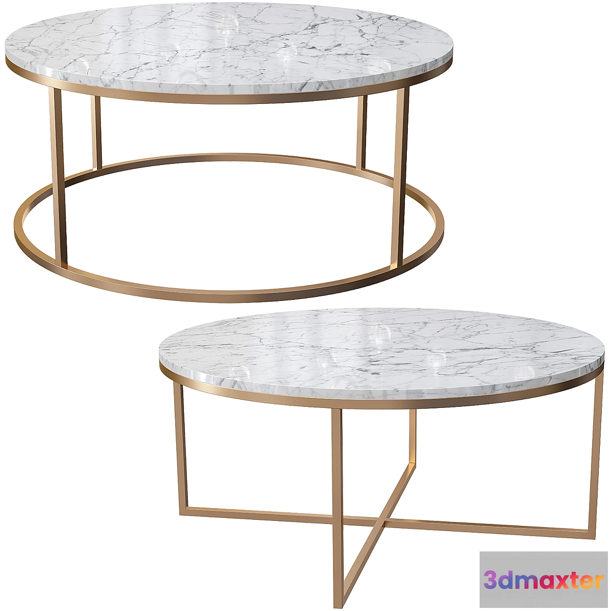 1306679 - Hollywood & Round Coffee Tables 3D Max