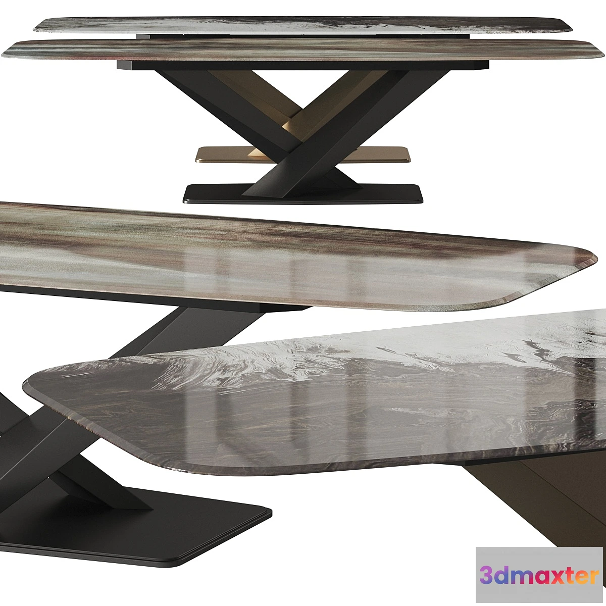 1307334 - Cattelan Italia Stratos Crystalart 3D Max