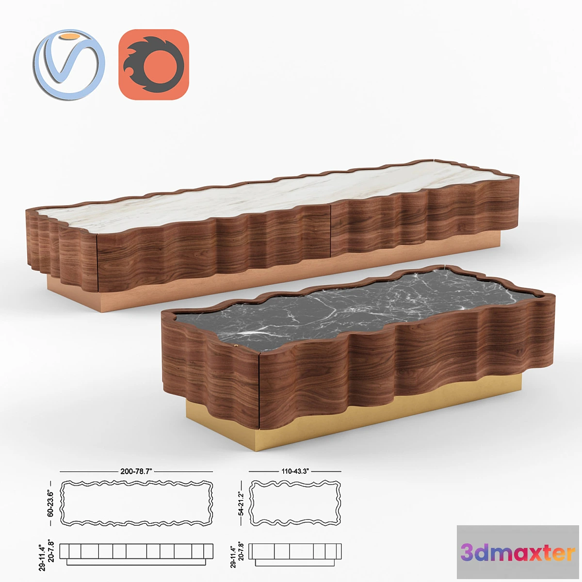 1310639 - IL Pezzo 2 coffee table 3D Max