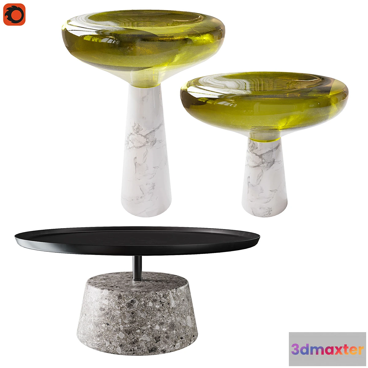 1310744 - Set of coffee tables 3D Max