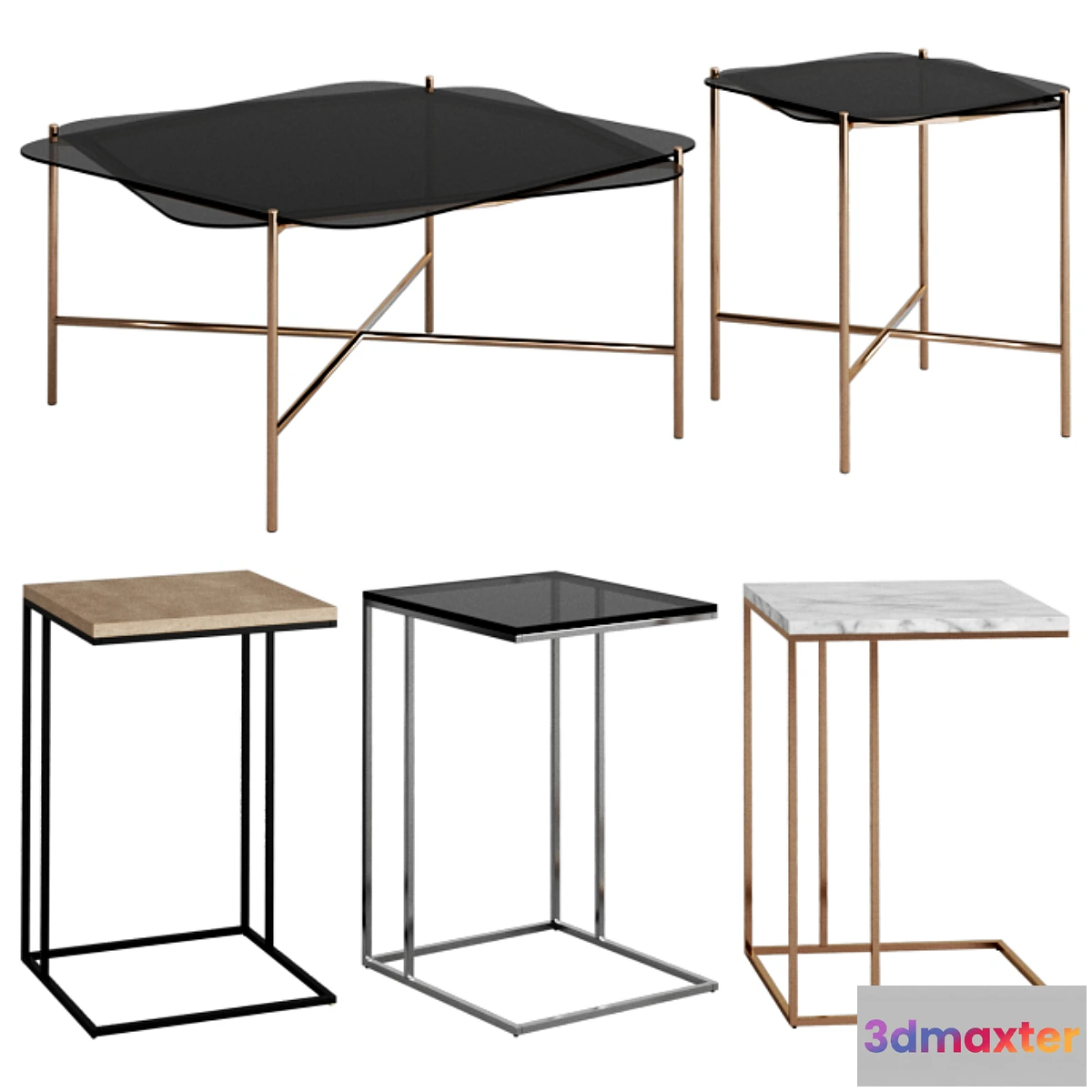 1312981 - West elm tables 3 3D Max