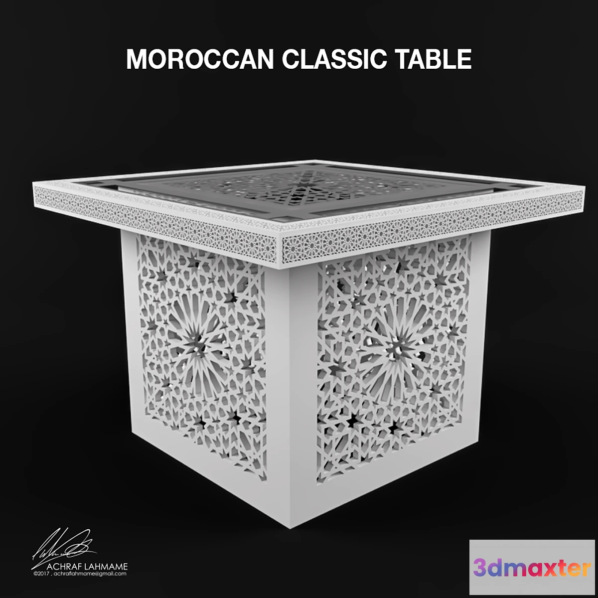 1313327 - Moroccan Classic Table 3D Max